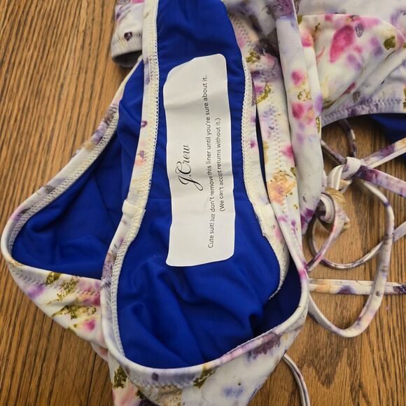 Flora Obscura X J.Crew Strappy-Back One-Piece Swimsuit Floral Size 24 - Picture 4 of 8